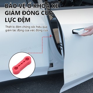 SEAMETAL 4 Miếng Lót Giảm Chấn Cửa Ô Tô Silicon Chống Rung Im Lặng Giảm Chấn Đệm Khóa