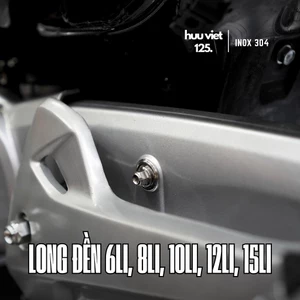 Long đền Inox 304 6li, 8li, 10li, 12li, 15li