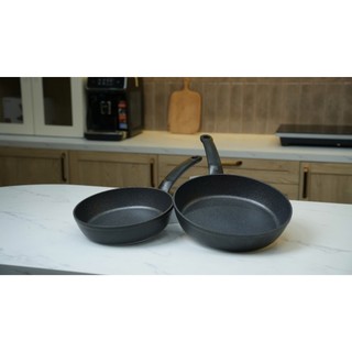 Set 2 Chảo Rán Chống Dính Fissler Adamant Comfort Kích Thước 24cm - 28cm  Cao Cấp GermanySnT HCM 80018