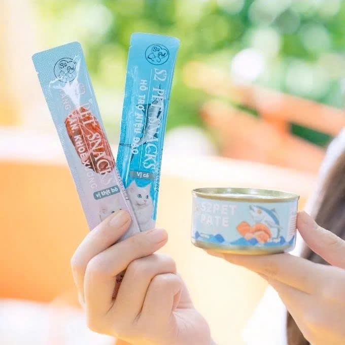 Súp Thưởng Cho Mèo S2Pet 15g Dạng Kem – Bổ Sung Vitamin, Kích Thích Ăn Ngon – Vị Bò / Gà / Cá / Mix Vị