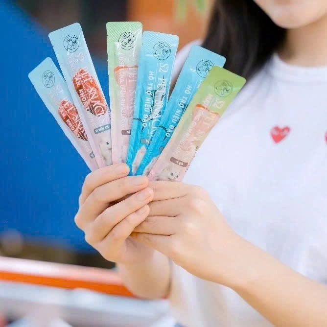 Súp Thưởng Cho Mèo S2Pet 15g Dạng Kem – Bổ Sung Vitamin, Kích Thích Ăn Ngon – Vị Bò / Gà / Cá / Mix Vị