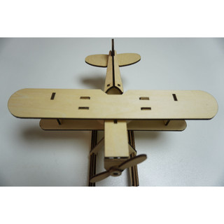 HDLaser Mô Hình Máy Bay Gỗ DIY Lắp Ghép 3D – Puzzle Gỗ Trang Trí Bàn Làm Việc HDF002(20x12x11cm)