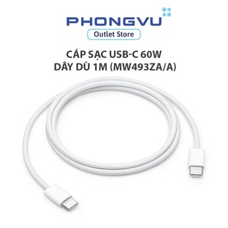 Cáp sạc USB-C 60W dây dù 1m (MW493ZA/A) - Bảo hành 12 tháng