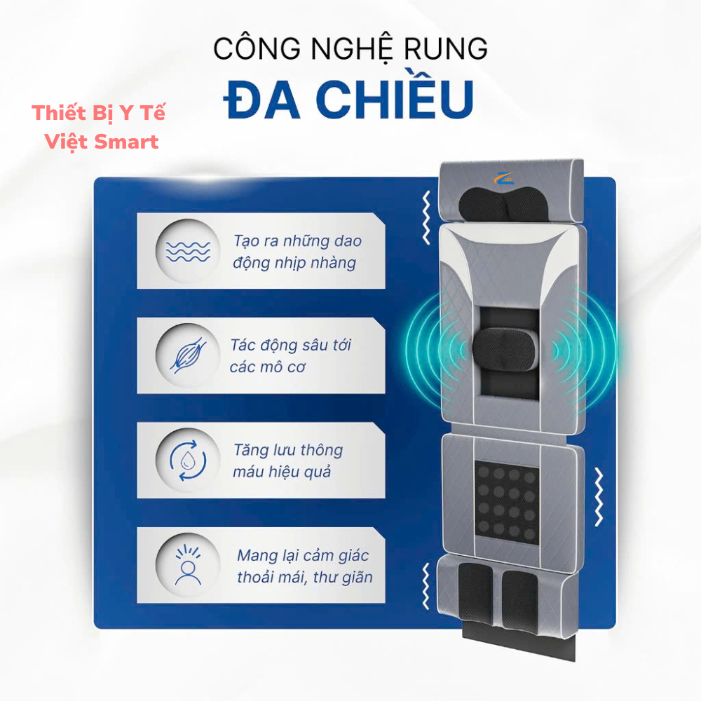 Đệm Massage Toàn Thân Z120 Giảm Đau Lưng, Thư Giãn Cho Người Già, Văn Phòng, Ghế Nệm Mát Xa Hồng Ngoại Bi Xoay Gập Gọn