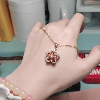 [360° Xoay] Mặt dây chuyền Hoa 5 cánh - vòng Cổ Nữ Thời Trang, Quà Tặng Ý Nghĩa Cho Bạn Gái