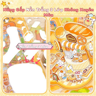 Sách Hình Dán Sticker Cảnh Quan 3D Nhà Bếp, Nhà Hàng - Sổ Bóc Dán Trang Trí Không Gian Đa Dạng Các Chủ Đề Sinh Động