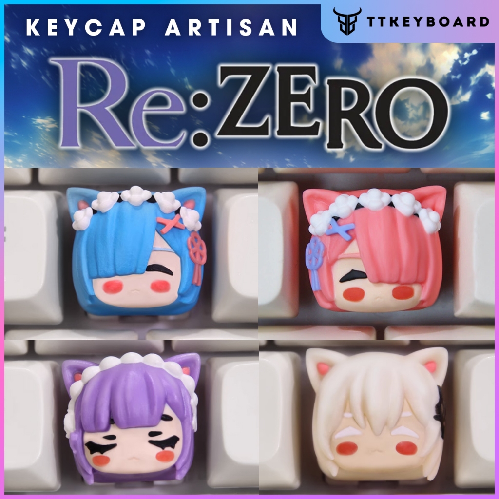 [HỎA TỐC] Keycap Artisan Chính Hãng Lobo Chủ Đề Re:Zero 1u Nhiều Nhân ...