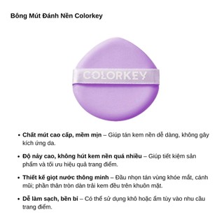 Bông Mút Bọt Biển Dùng Trang Điểm, Tán Nền Colorkey - Bebeau