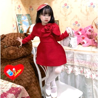 [ Tutuchan ] Đầm dạ tweed thiết kế bé gái Ruby Dress - TV06