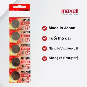 Hàng Xịn - Pin Cmos CR2016 3V Maxell Smartkey Xe, Khóa Cửa, Cân, Máy Tính, Đồ Chơi, Thiết Bị Y Tế, Đồng Hồ Đeo Tay