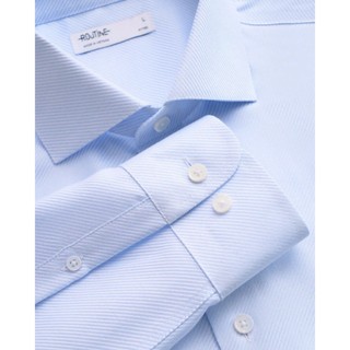 Áo sơ mi tay dài nam vải mềm mỏng gân chéo Form Fitted - ROUTINE 10F25SHL010