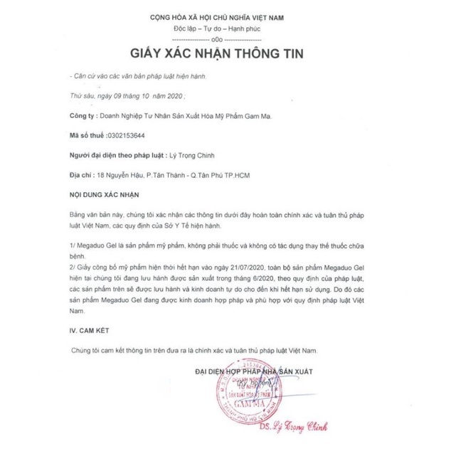 Gel bôi hỗ trợ giảm mụn trứng cá, cải thiện mụn sưng viêm, giảm thâm và dưỡng da Megaduo (Chai 15g)