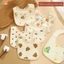 Combo 5 Yếm cho bé yếm vuông bé trai bé gái có lót chống thấm từ 0-3 tuổi yemchobe