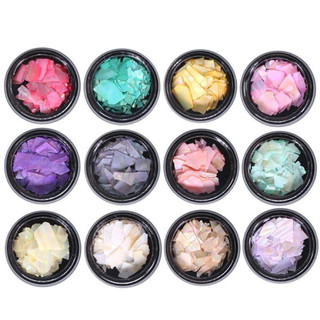 Xà cừ vân gỗ nail - hộp 12 hũ