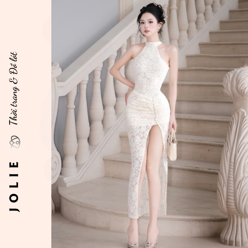 Đầm Maxi JOLIE Nàng Thơ - Váy Công Chúa Phối Voan Lưới Bồng Bềnh Dự Tiệc, Chụp Ảnh, Đi Biển Sang Trọng