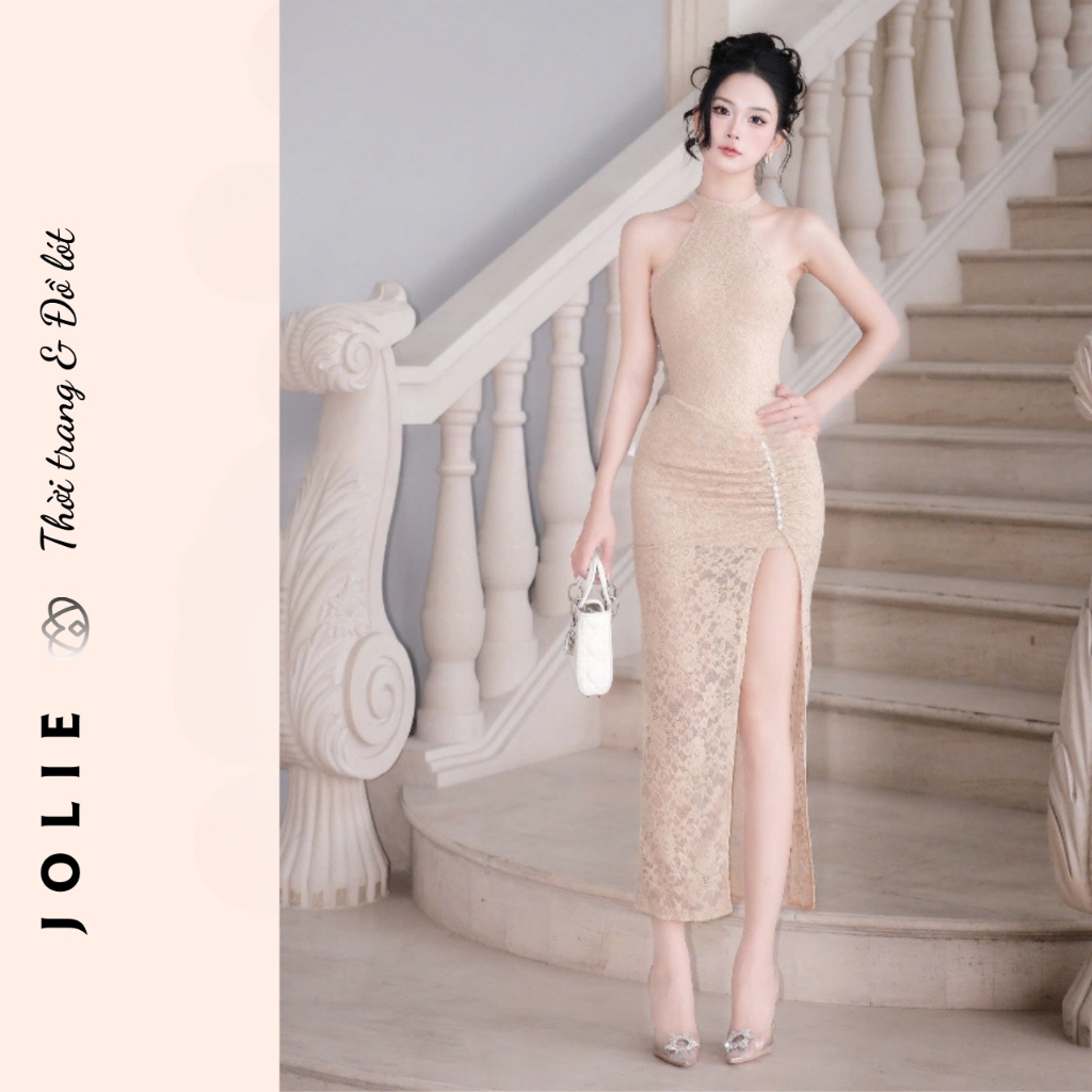 Đầm Maxi JOLIE Nàng Thơ - Váy Công Chúa Phối Voan Lưới Bồng Bềnh Dự Tiệc, Chụp Ảnh, Đi Biển Sang Trọng
