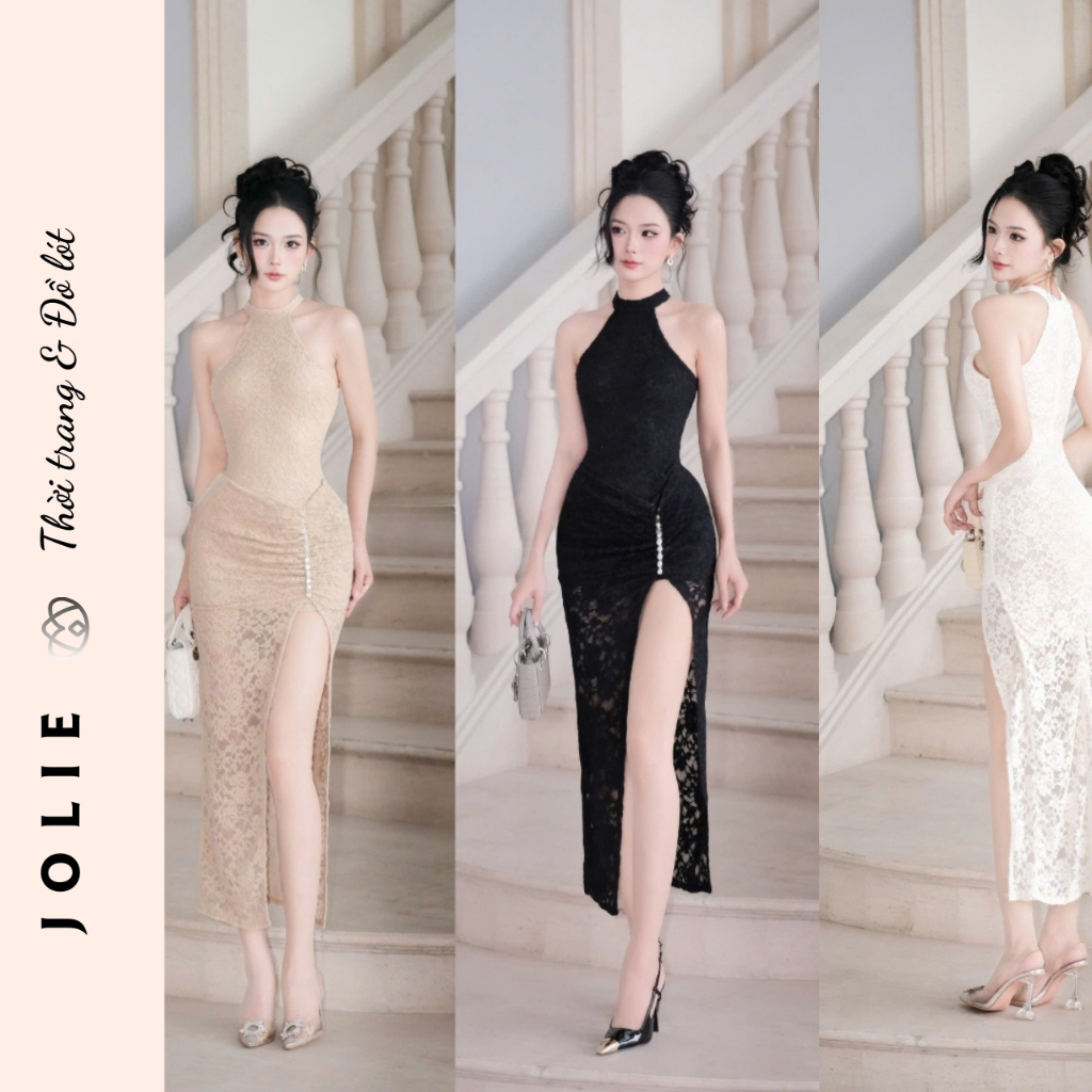 Đầm Maxi JOLIE Nàng Thơ - Váy Công Chúa Phối Voan Lưới Bồng Bềnh Dự Tiệc, Chụp Ảnh, Đi Biển Sang Trọng