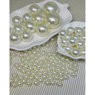 Hạt trai nhựa đẹp nhiều cỡ làm đồ thủ công, hạt trang trí, decor chụp ảnh