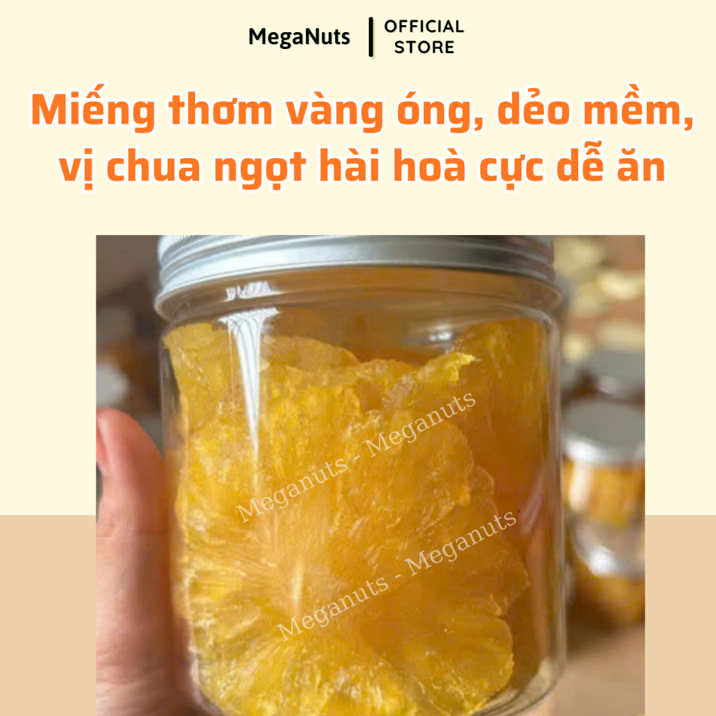 Thơm Sấy Dẻo, Khóm Sấy Muối Ớt Chua Ngọt