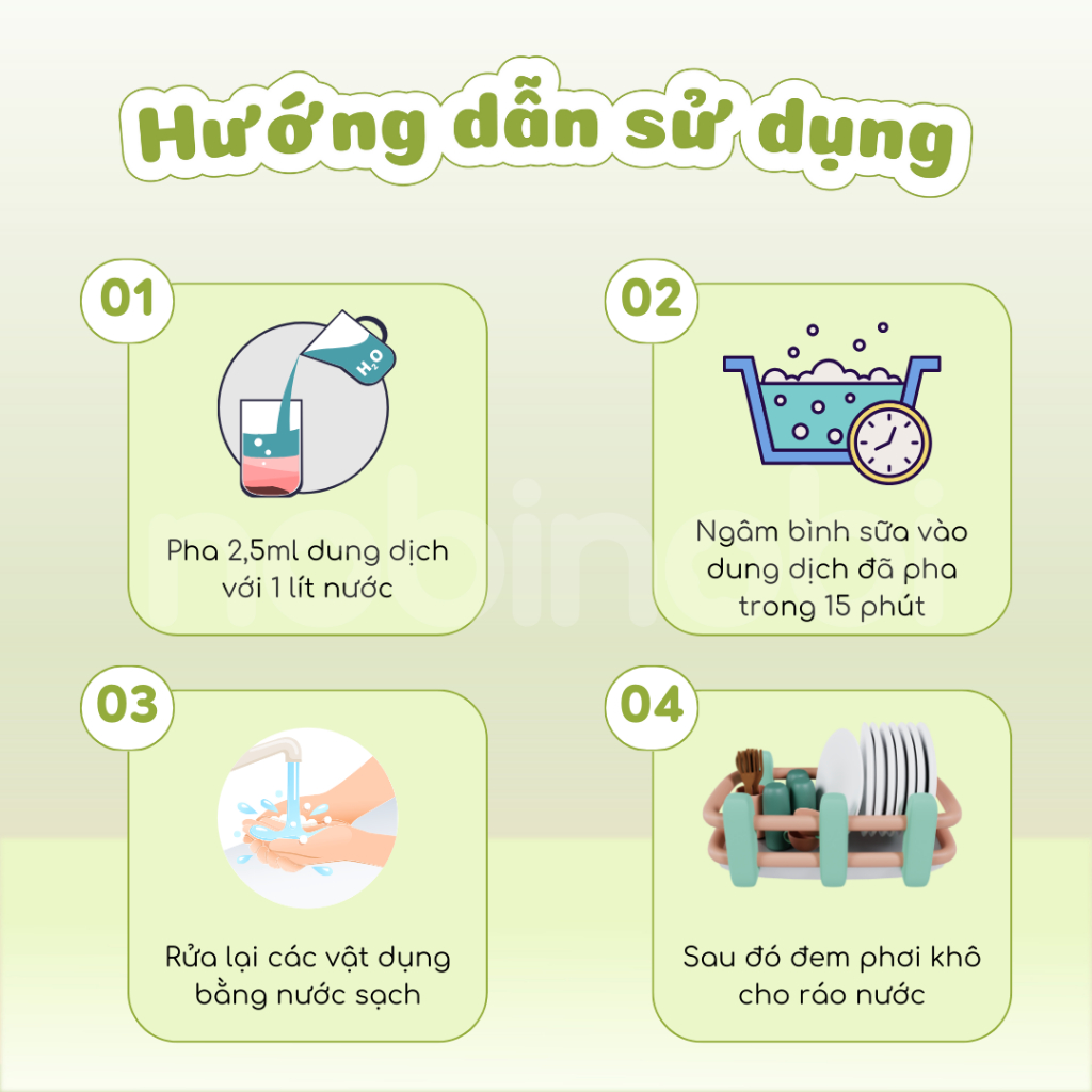 [DATE 12/2026] Combo Bình Nước Rửa Bình 800ml + Túi Nước Rửa Bình 750ml