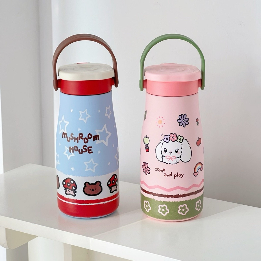 Bình giữ nhiệt inox 316 tráng men sứ cao cấp dung tích 600ml có quai xách tiện lợi - michee.studio | BigBuy360 - bigbuy360.vn