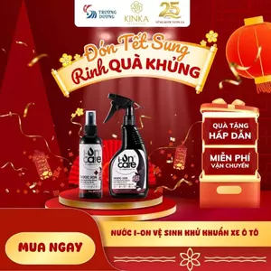 Nước ION làm sạch khử khuẩn nội thất xe ô tô I-ONCARE 500ml - Chất tạo bóng organic nhập khẩu Đức
