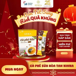 KINKA Cà phê sữa 3in1 - 180g (10 gói x 18g) Cà phê hòa tan