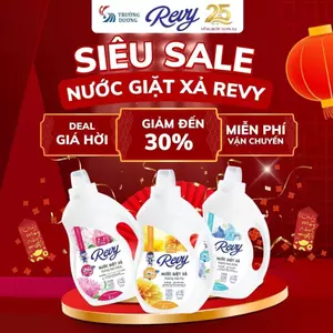 Revy Nước Giặt Xả 2 trong 1 - 2kg - Công Nghệ ION Đột Phá Làm Sạch Nhanh Mềm Vải Hương Thơm Tinh Tế