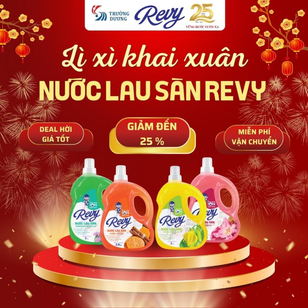 Nước Lau Sàn Nhà  - Can Nước Lau Nhà REVY Hương Thơm Lâu, Làm Sạch Hiệu Quả