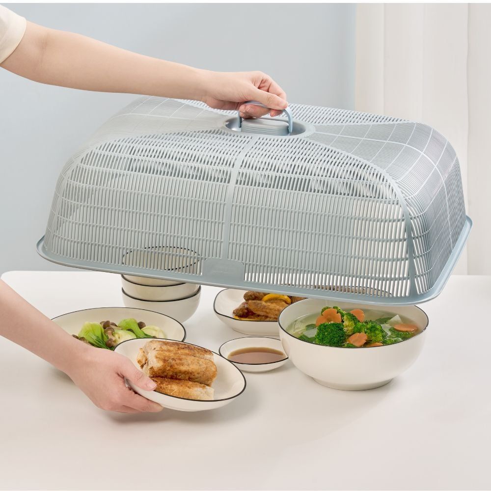 Lồng bàn giữ nhiệt thông minh chữ nhật Yoko inochi cao cấp, đa năng, không mùi, kháng khuẩn