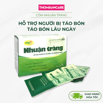 Nhuận tràng PQA bổ sung chất xơ hỗ trợ giảm táo bón, trĩ nội, trĩ ngoại - bột nhuận tràng nhật bản hộp 25 gói