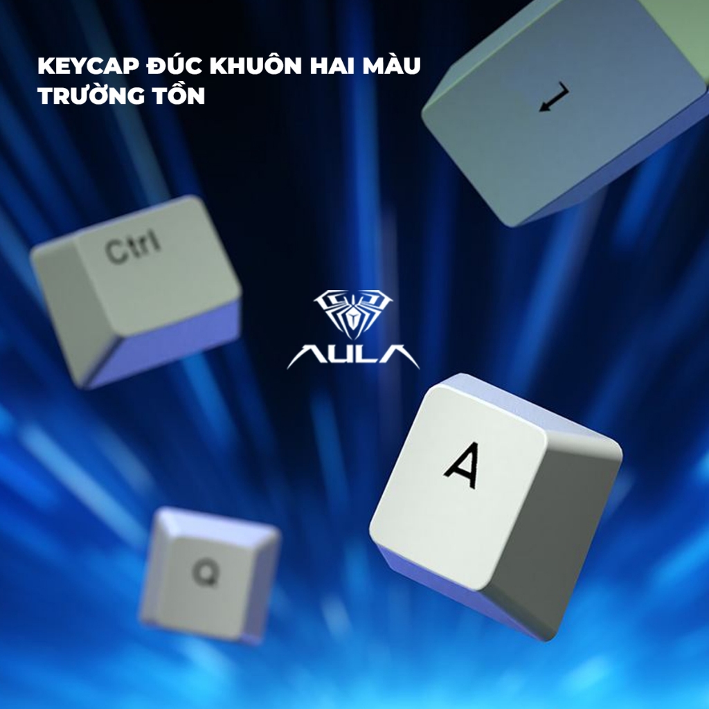 Bàn phìm cơ gaming AULA S500 có dây, 20 hiệu ứng LED ánh sáng, blue switch gõ tiếng Clicky kêu to thích hợp chơi game | BigBuy360 - bigbuy360.vn