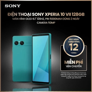 Điện thoại Sony Xperia 10 VII 128GB, Màn hình OLED 6.1" 120Hz, Pin 5000mAh dùng 2 ngày, Camera 50MP