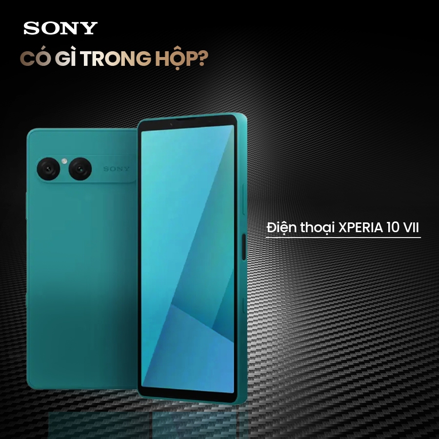 Điện thoại Sony Xperia 10 VII 128GB, Màn hình OLED 6.1" 120Hz, Pin 5000mAh dùng 2 ngày, Camera 50MP