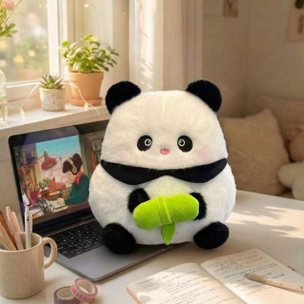 Gấu Bông Hình Thỏ Gấu Trúc Heo Gà Chim Cánh Cụt Size Nhỏ Dáng Tròn Béo Ôm Đồ Ăn Dễ Thương Quà Tặng Cho Bé,Bạn Gái,Bobesu