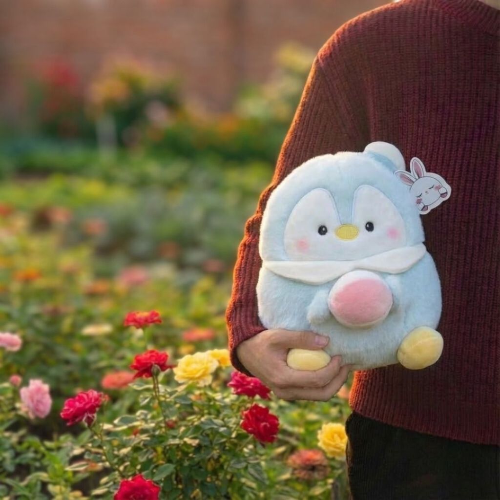 Gấu Bông Động Vật Béo Ôm Đồ Ăn Thỏ Heo Gấu Trúc Gà Chim Cánh Cụt Quà Tặng Sinh Nhật, Noel Cho Trẻ Em,Bạn Gái,Bé