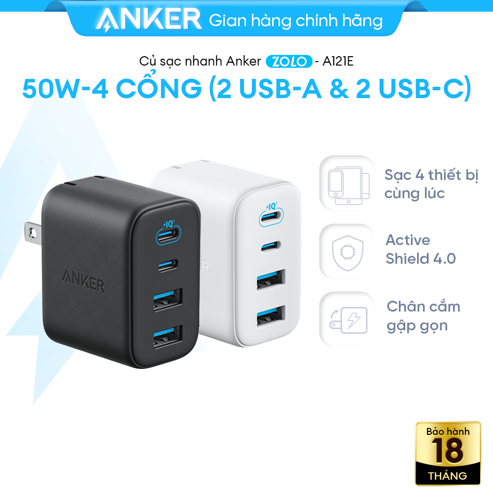 Củ sạc Anker Zolo 50W