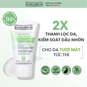 Kem dưỡng ẩm ban ngày EVOLUDERM MOISTURIZING DAY CARE da thường, hỗn hợp 50ml