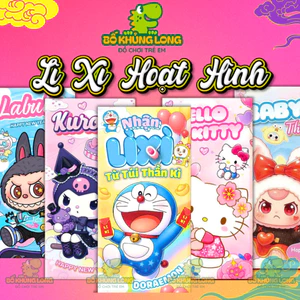Sỉ 10 Bao Lì Xì Hoạt Hình 2026 BỐ KHỦNG LONG Bao Lì Xì Tết Bính Ngọ Gía Rẻ Được Chọn Mẫu