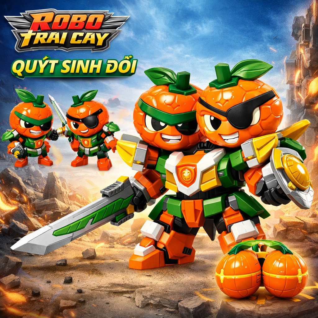 Robo trái cây - Quýt Sinh Đôi