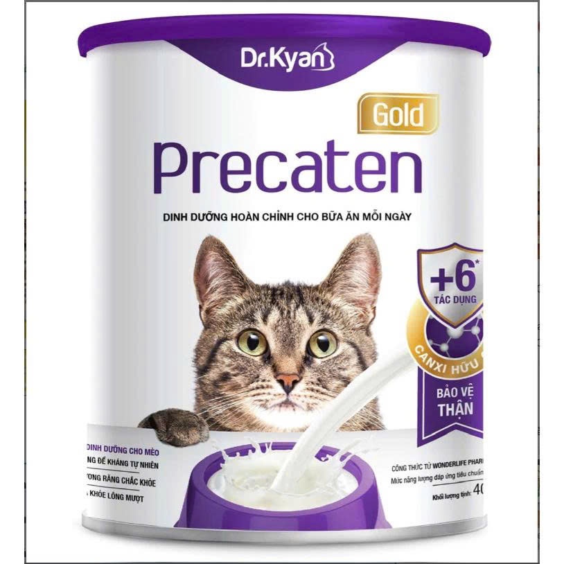 Sữa bột cho mèo Dr.Kyan Precaten bổ sung canxi giúp xương chắc khỏe 100g - Dog Paradise