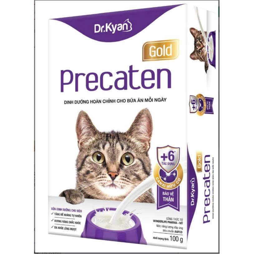 Sữa bột cho mèo Dr.Kyan Precaten bổ sung canxi giúp xương chắc khỏe 100g - Dog Paradise