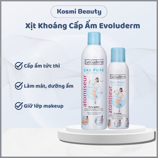 Xịt khoáng cấp ẩm Evoluderm xịt khoáng làm mát Evoluderm 150ml 400ml - Kosmi Beauty