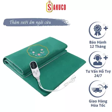 Thảm Ngải Cứu Cao Cấp Tăng Cường Tuần Hoàn Máu, Sưởi Ấm Hỗ Trợ Giảm Đau Mỏi Lưng Xương Khớp Hiệu Quả