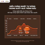 Nồi Kho Hầm Chậm BEAR 3L, Nồi Nấu Chậm Lòng Gốm Tử Sa Nguyên Khoáng Đa Năng Kho Hầm Ninh Nấu Soup Nấu Chè ESP-305LP — ảnh 6