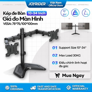 Giá đỡ màn hình máy tính kép 10-34 Inch Liền màn Xoay Nâng hạ và Thu vào Max 30KG