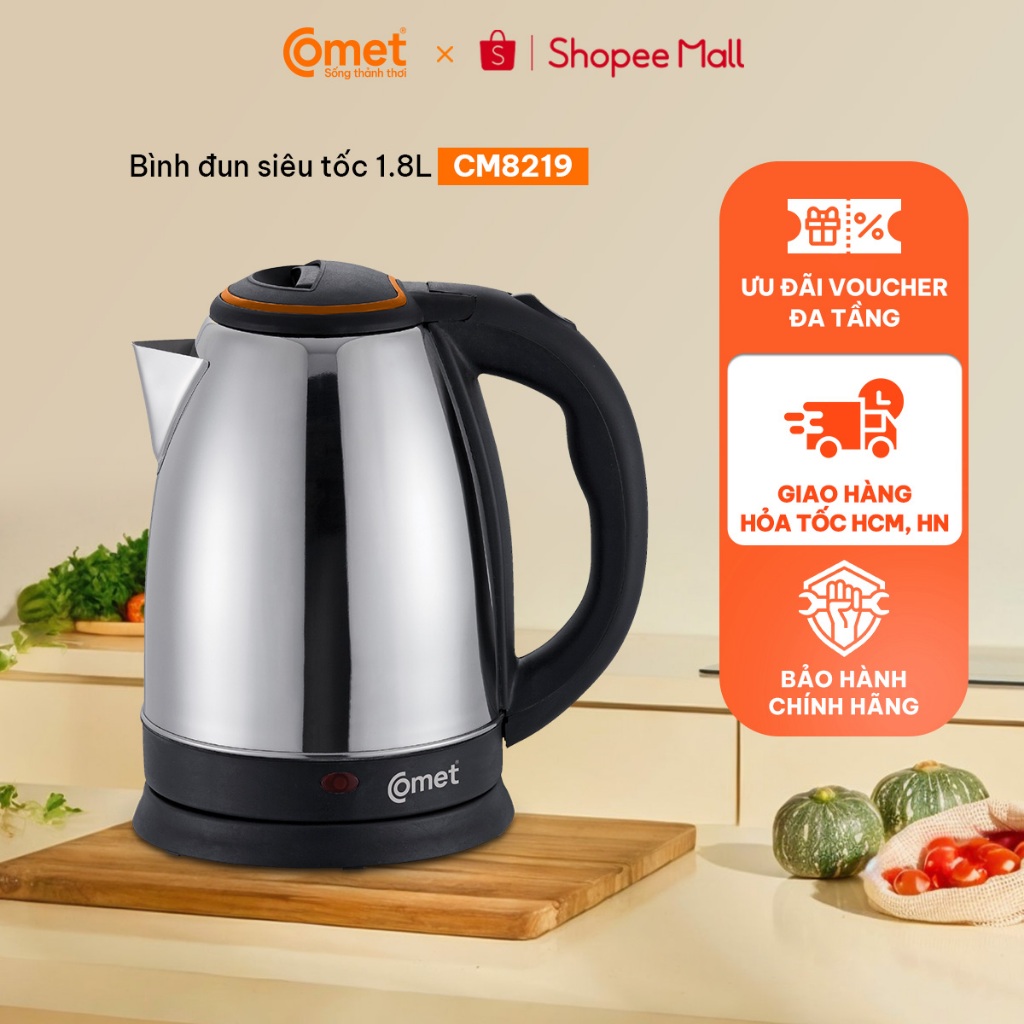 Bình đun siêu tốc Comet CM8219