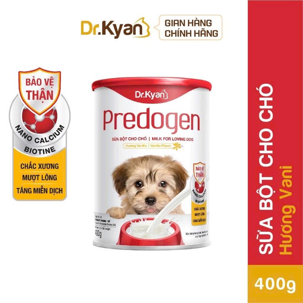 Sữa Bột Cho Chó Con, Chó Đang Mang Thai Dr.Kyan Predogen-Bổ Sung Canxi, Khoáng Chất,Xương Chắc Khỏe