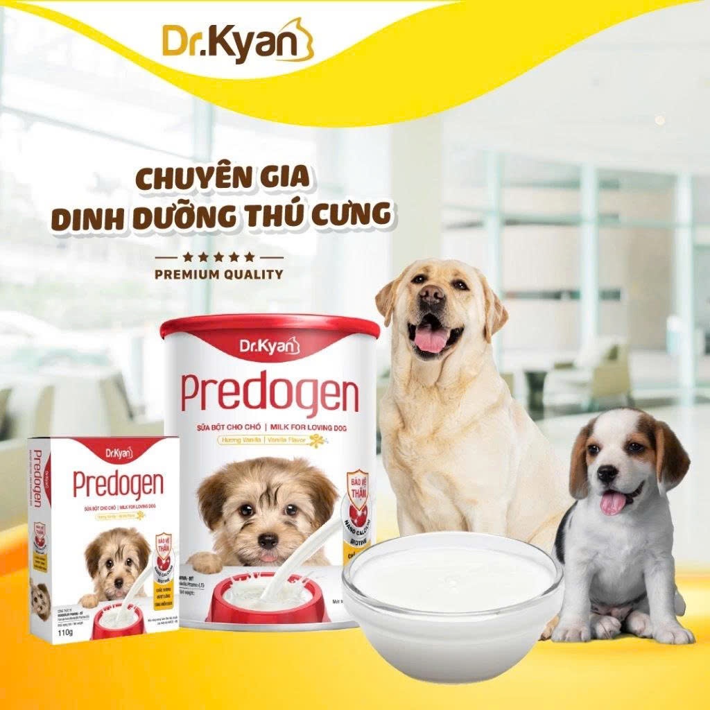 Sữa Bột Cho Chó Con, Chó Đang Mang Thai Dr.Kyan Predogen-Bổ Sung Canxi, Khoáng Chất,Xương Chắc Khỏe