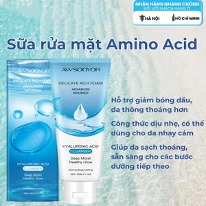 Sữa rửa mặt Amino Acid 60g làm sạch dịu nhẹ cho da,hỗ trợ làm giảm dầu thừa, dưỡng ẩm nhẹ cho da, phù hợp nhiều loại da